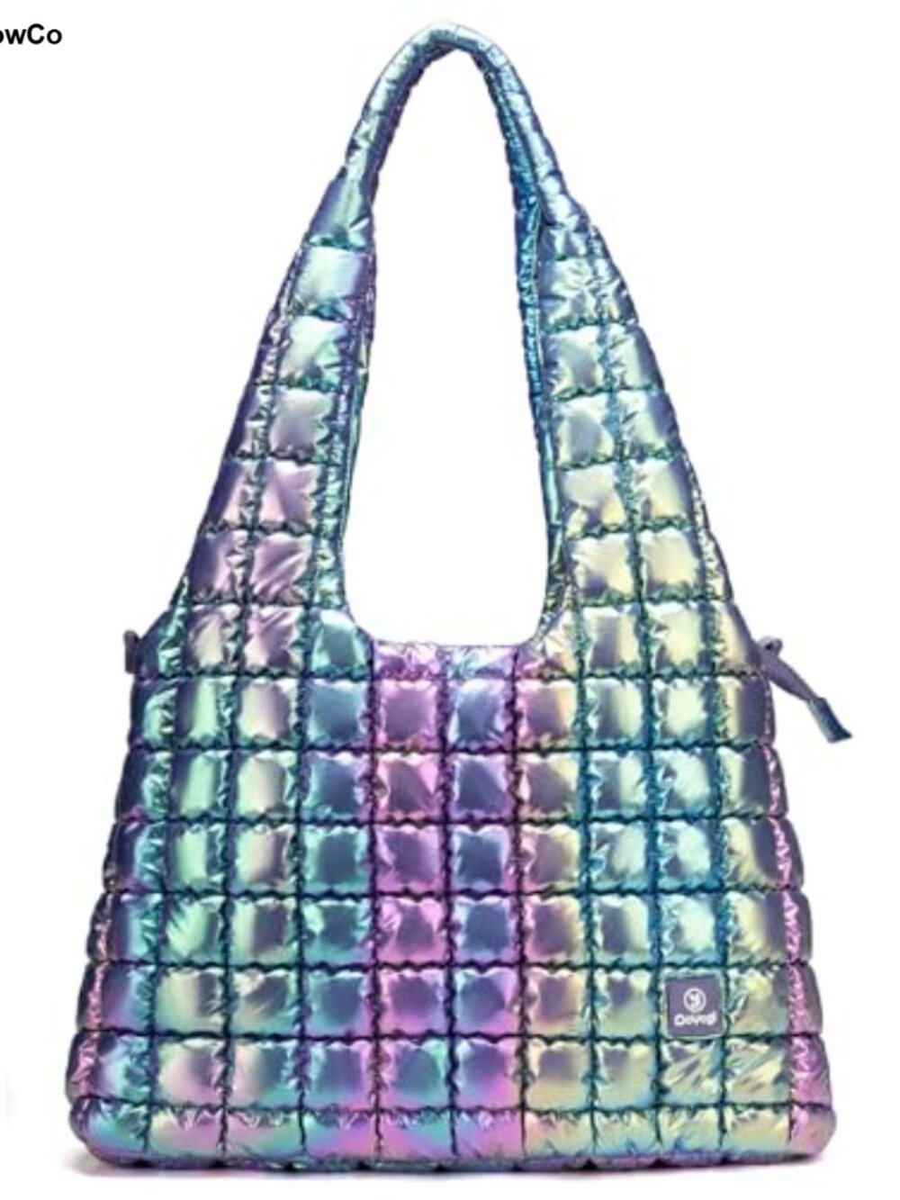 Quilted Puffer Tote Bag for Women, Lightweight Nylon, Large Capacity Hobo